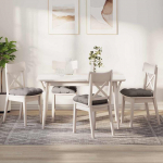 Istumispatjad 4 pcs pruunikashall 45 x 45 x 12 cm kangas