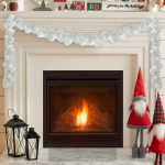 J&otilde;ulupallide lipuvaks valge 186 cm pol&uuml;st&uuml;reen