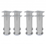 Diivanijalad 8 tk, &uuml;mmargused, kroom, 180 mm