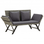 Aiapink patjadega 176 cm, hall, pol&uuml;rotang