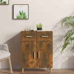 Puhvetkapp, suitsutatud tamm, 69,5 x 34 x 89 cm, tehispuit