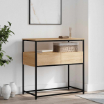 Konsoollaud sonoma tamm 75 x 40 x 75 cm t&ouml;&ouml;deldud puit