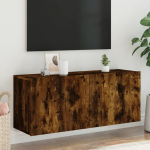 Seinale kinnitatav telerikapp, suitsutamm, 100 x 30 x 41 cm