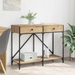 Konsoollaud sahtliga k&auml;sit&ouml;&ouml;puu 100 x 39 x 78,5 cm tehispuit