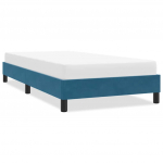 Voodiraam ilma madratsita tumesinine 80x220 cm samet