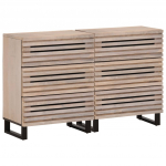 Puhvetkapid 2 tk, 60 x 34 x 75 cm, mangopuit