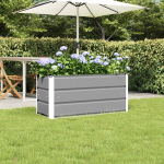 Taimekast helehall 100 x 40 x 45 cm teras