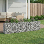 Gabioni t&otilde;stetud voodi 2 pcs h&otilde;bedane 330 x 50 x 80 cm