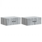 Seinale kinnitatav &ouml;&ouml;tis 2 pcs hall sonoma 49 x 34,5 x 20 cm