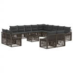 Aia diivanikomplekt 14 pcs hall pol&uuml;rotang