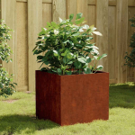 Taimekast, 40 x 41 x 40 cm, corten teras