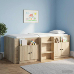Salvestuskapid k&otilde;rgel voodil 2 tk sonoma tamm 66 x 35 x 48 cm