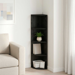Nurgariiul 4 tasandit 31,5 x 31 x 130 cm tehispuit must tamm