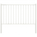 Aiapaneel postidega, pulberv&auml;rvitud teras, 1,81 x 1 m, valge