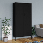 Garderoob, must, 90 x 50 x 180 cm, teras