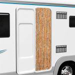 Putukakardin, ookerkollane ja valge, 56 x 200 cm, &scaron;enill