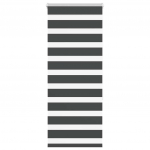 Triibuline ruloo must 65x150 cm kanga laius 60,9 cm pol&uuml;ester