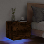 Seinale kinnitatav &ouml;&ouml;kapp led-tuledega, suitsutatud tamm