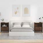 &Ouml;&ouml;kapid sahtliga 2 pcs pruun tamm 49 x 36 x 61 cm tehispuit