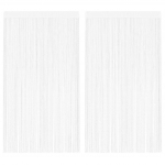 N&ouml;&ouml;rkardinad 2 tk, 100 x 250 cm, valge