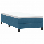 Box vedruvoodi ilma madratsita tumesinine 100x210 cm velvet