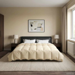 Suvised teki rapistatud cream 200 x 200 cm mikrokiud