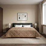 T&auml;ispika aasta tekk rapistatud pruunikashall 200 x 220 cm