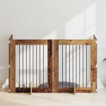 Koerav&auml;rav koos aluspuudega 4 pcs vana puit 80 x 100 cm