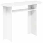 Konsoollaud ladustamisega valge 100 x 39,5 x 75 cm tehispuit