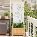 Aia privaatsuse kate valge 50 x 140 cm k&uuml;lmpruun teras