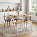 Vidaxl baaritool ekai 2 pcs valge 40 x 29 x 45,5 cm toekas m&auml;nnipuit