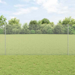 Kuusnurkne aed koos posti 25 x 1,2 m tsingitud teras h&otilde;bedane