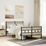 Metallist voodiraam ilma madratsita sonoma tamm 120x200 cm