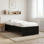 Voodi raam must tamm 80 x 200 cm tehispuit