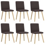 S&ouml;&ouml;gitoolid 6 tk, tumepruun, kangas