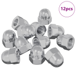 Kuusnurga k&uuml;&uuml;nise p&auml;hklid 12 pcs h&otilde;bedane m8 metall