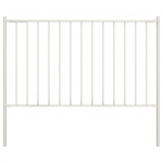 Aiapaneel postidega, pulberv&auml;rvitud teras, 1,81 x 1,25 m, valge