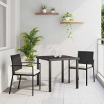 Aia s&ouml;&ouml;gilaudade komplekt 3 pcs must pol&uuml;rooster