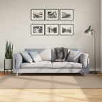 Vaip "huarte", l&uuml;hikese narmaga, pestav, liivakarva, 140x200 cm