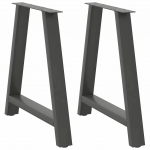 S&ouml;&ouml;gilaua jalad, a-kujulised, 2 tk, antratsiithall, 70 x (72&ndash;73) cm, teras