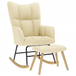 Kiiktool jalapingiga, kreemjas, kangas