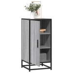 Puhvetkapp, hall sonoma tamm, 35,5x35x76 cm, tehispuit/metall