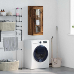 Seinakapp vana puit 34,5 x 34 x 90 cm kunstlik puit ja klaas