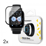 Wozinsky Full Glue Tempered Glass for Xiaomi Redmi Watch 5 Lite (2 pcs.)