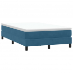 Box vedruvoodi ilma madratsita tumesinine 120x210 cm samet