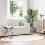 Alavaibad ovaalne huarte cream 200 x 140 cm 100% pol&uuml;ester