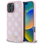Guess Peony Script MagSafe iPhone 16 Pro Max Case - Pink