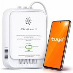 Qoltec 52651 Natural Gas Leak Sensor | CH4 detector | NG | Tuya | Wi-Fi | 85dB alarm | LED