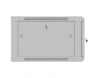 LANBERG WALL-MOUNTED INSTALLATION RACK CABINET 19" 6U 600X600 GREY, PERFORATED DOOR (FLAT PACK)