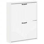 Seinale kinnitatav jalan&otilde;ude kapp hoorn 71 x 17 x 86 cm valge